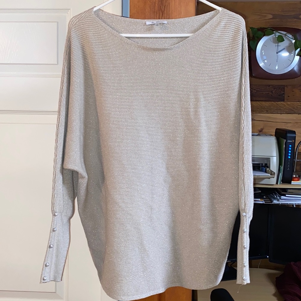 Gold sweater top